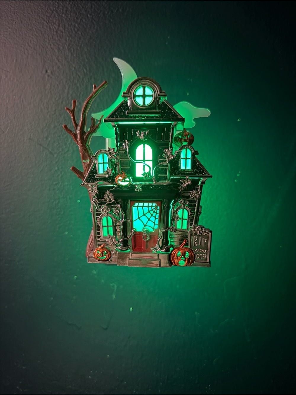 Bath & Body Works Green Haunted House LED Wall Accent
